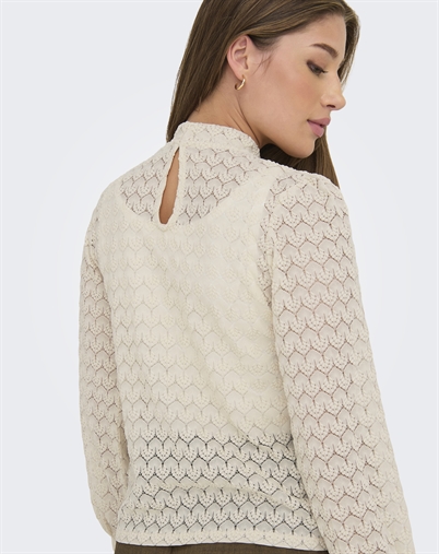 JDY - JDYAvery Lace Bluse - Sandshell